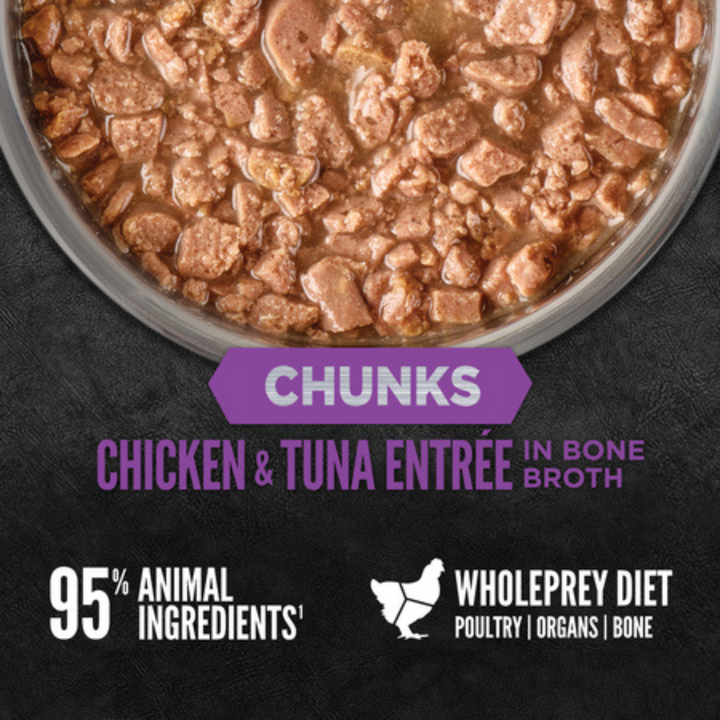 Orijen Wet Cat Food -  Chunks & Shreds, Chicken & Tuna Recipe for Kittens Canned