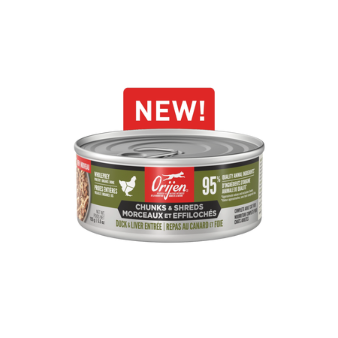 Orijen Wet Cat Food - Chunks & Shreds, Duck & Liver Entrée