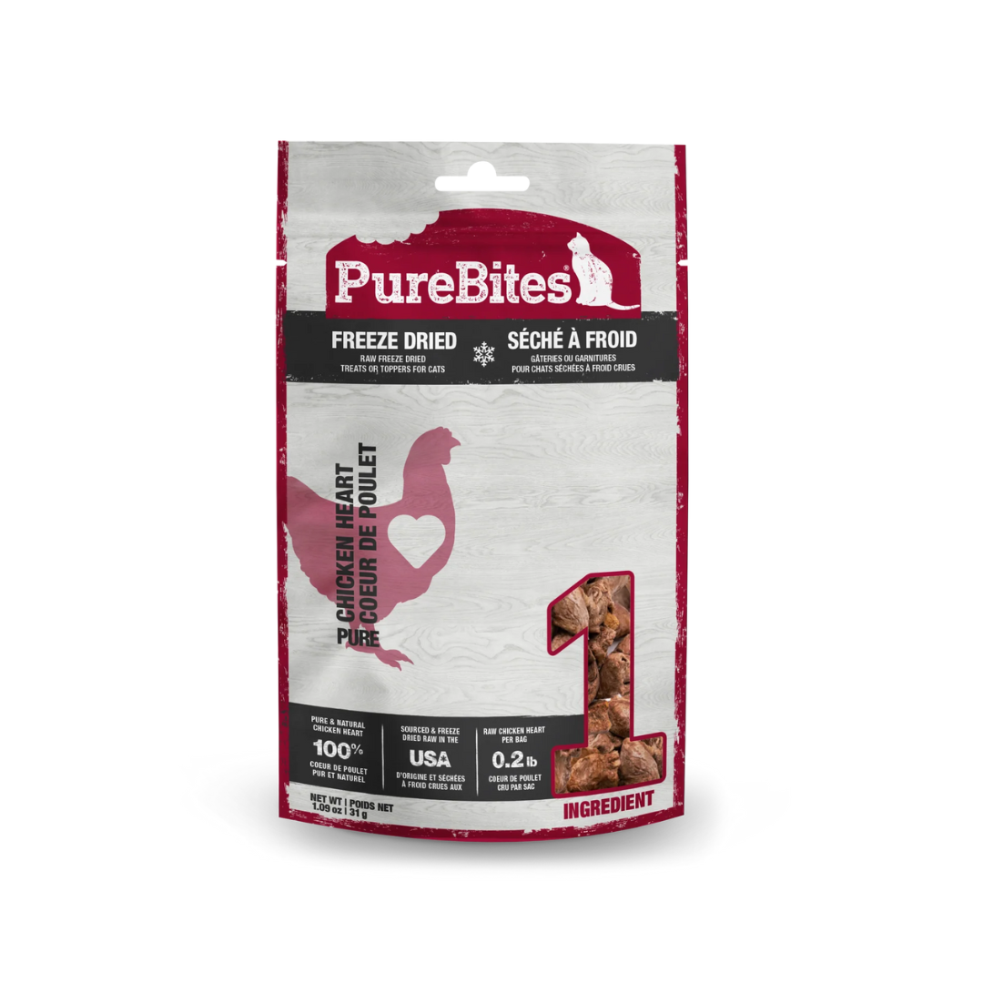 PureBites Freeze-Dried Cat Treats - Chicken Heart