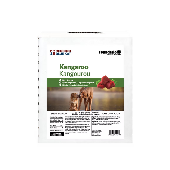 Red Dog Blue Cat Frozen Dog Food - Kangaroo Recipe