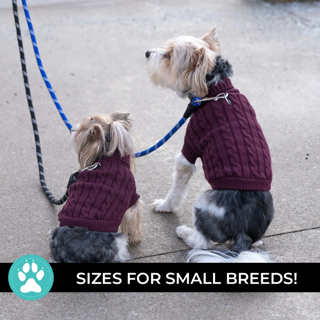 Shedrow K9 Dog Apparel - Brentwood Cable Knit Dog Sweater