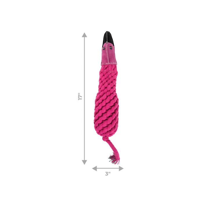 Shedrow K9 Dog Toys - Flamingo Rope & Water Bottle