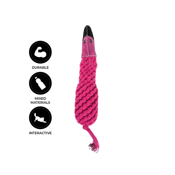 Shedrow K9 Dog Toys - Flamingo Rope & Water Bottle