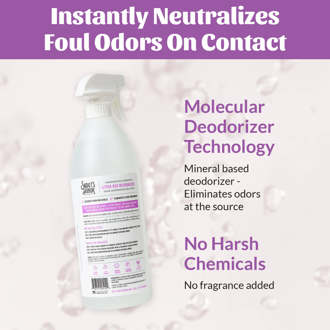 Skout's Honor Cat Deodorizers - Litter Box Deodorizer