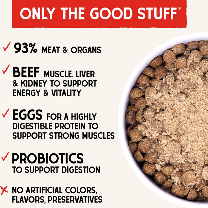 Stella & Chewy's Freeze-Dried Raw Dog Meal Mixers - Magical Breakfast Sprinkles Breakfast Burger Grain-Free Recipe