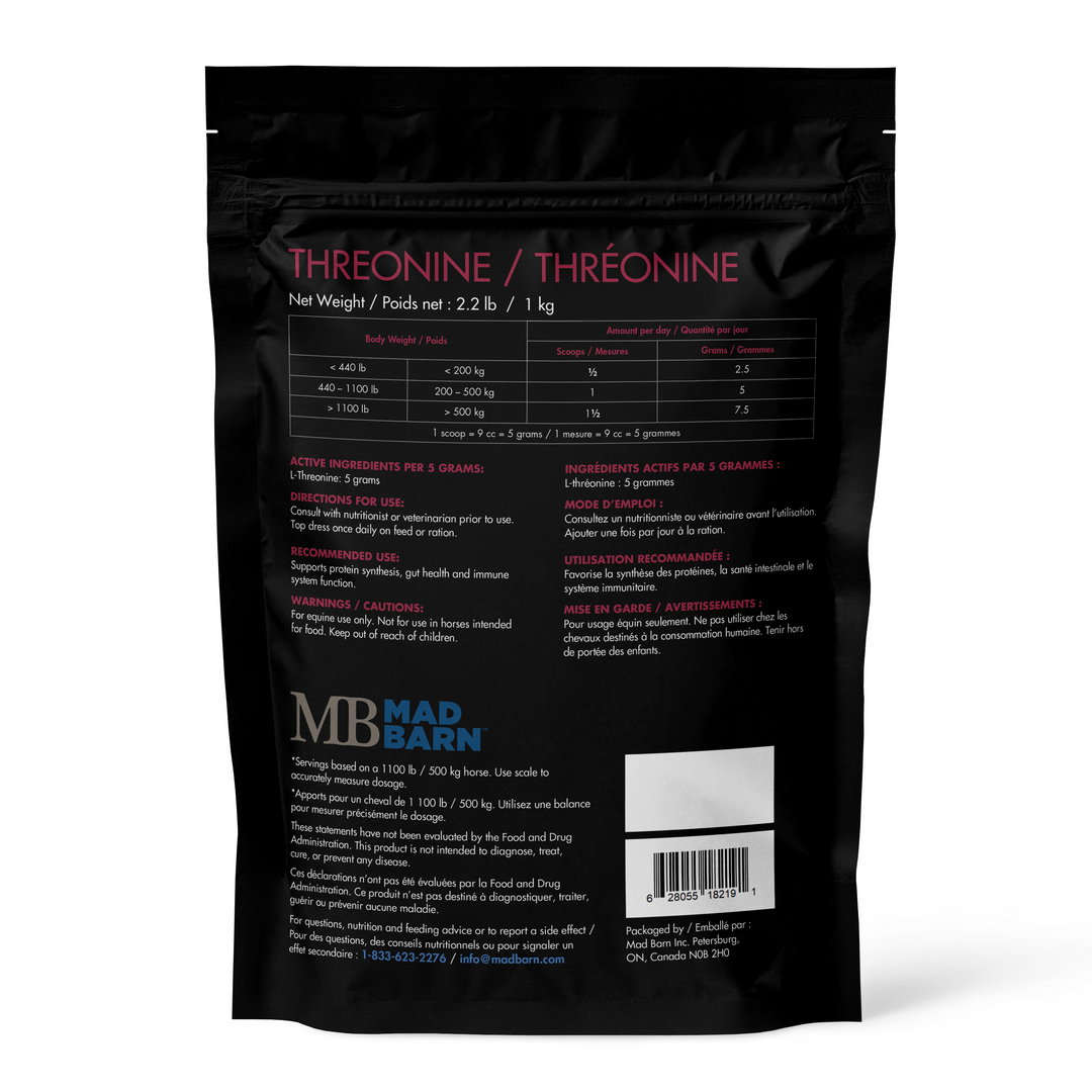 Equine Supplements -Mad Barn Threonine