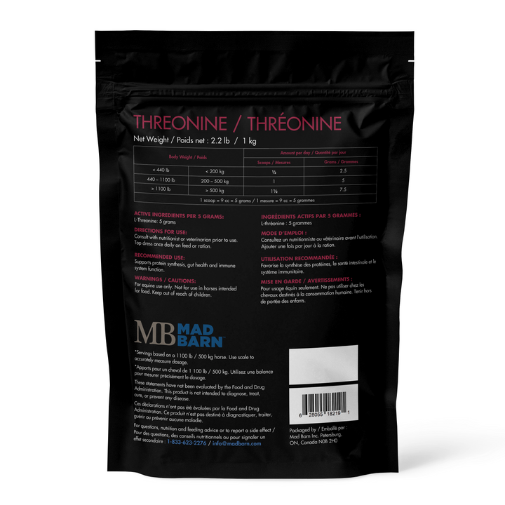 Equine Supplements -Mad Barn Threonine