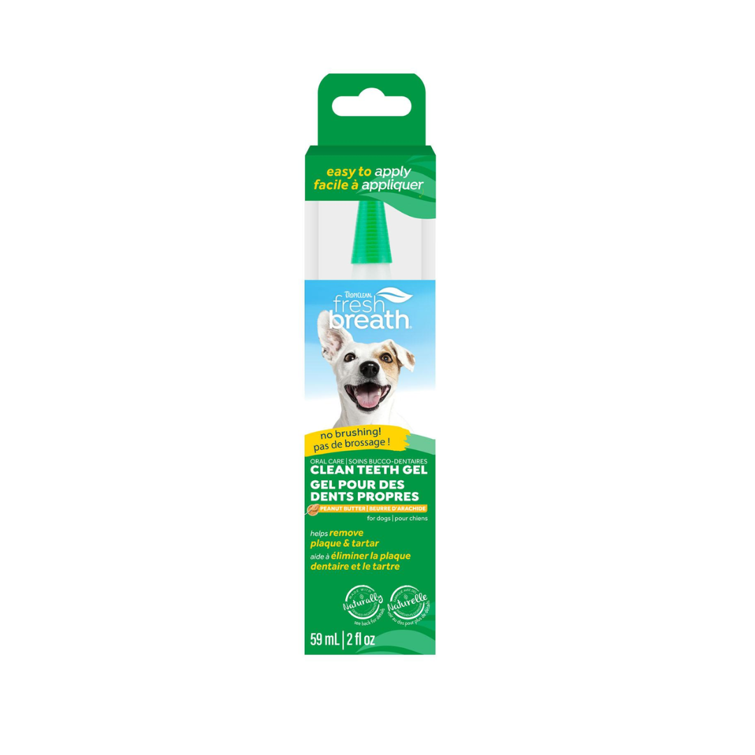 Tropiclean Dog Dental Care - Fresh Breath Oral Care Gel for Dogs – Peanut Butter Flavor