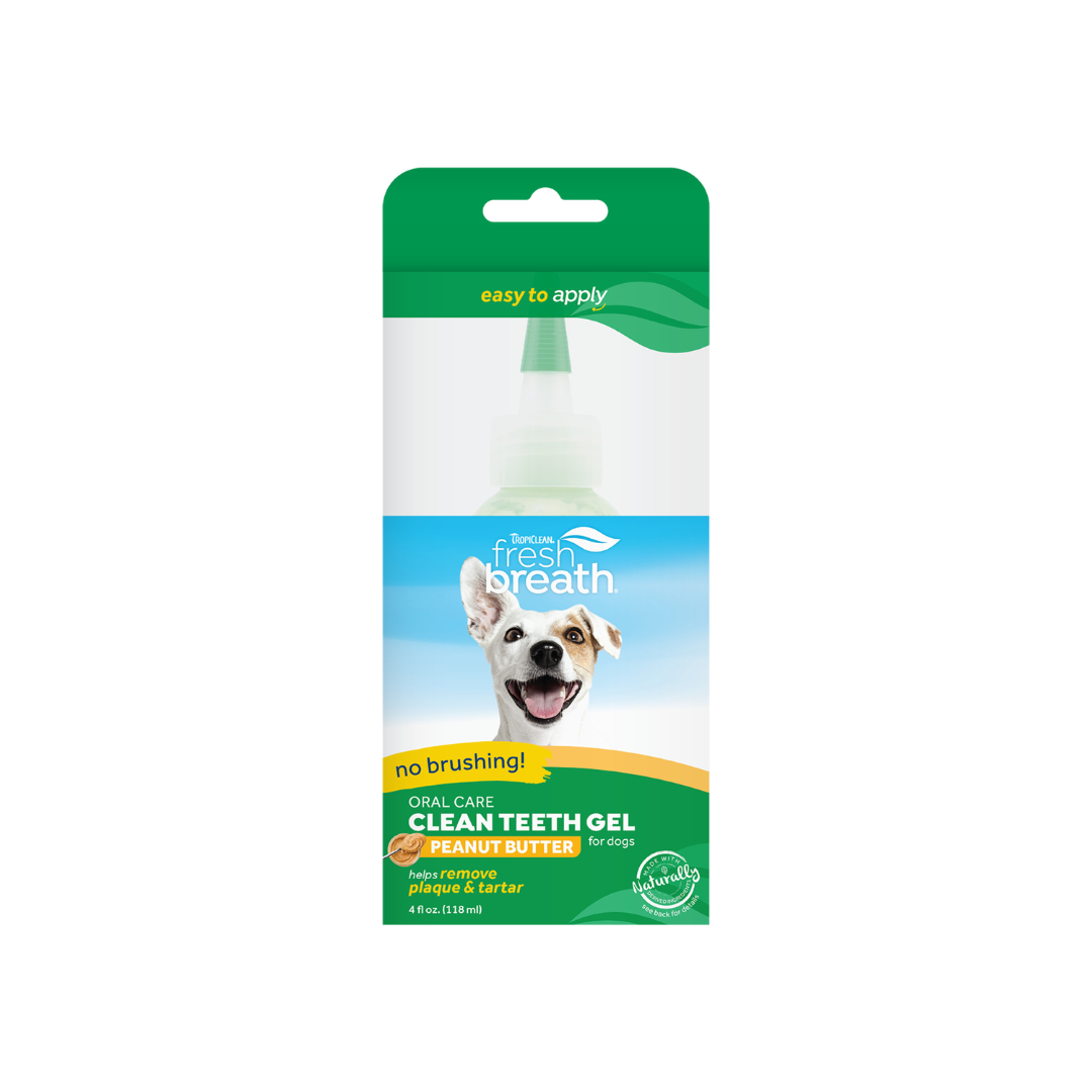 Tropiclean Dog Dental Care - Fresh Breath Oral Care Gel for Dogs – Peanut Butter Flavor