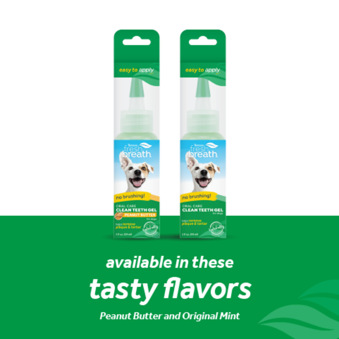 Tropiclean Dog Dental Care - Fresh Breath Oral Care Gel for Dogs – Peanut Butter Flavor