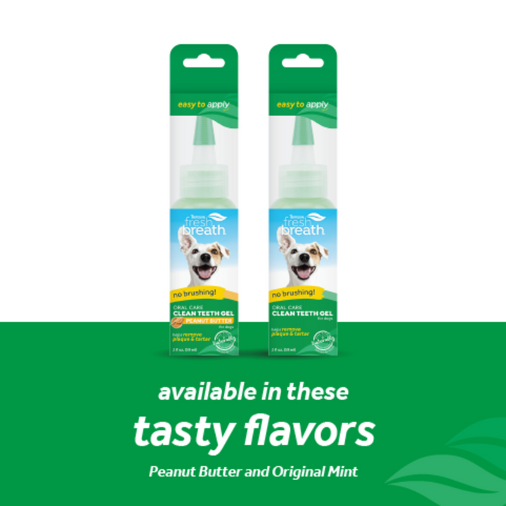 Tropiclean Dog Dental Care - Fresh Breath Oral Care Gel for Dogs – Peanut Butter Flavor