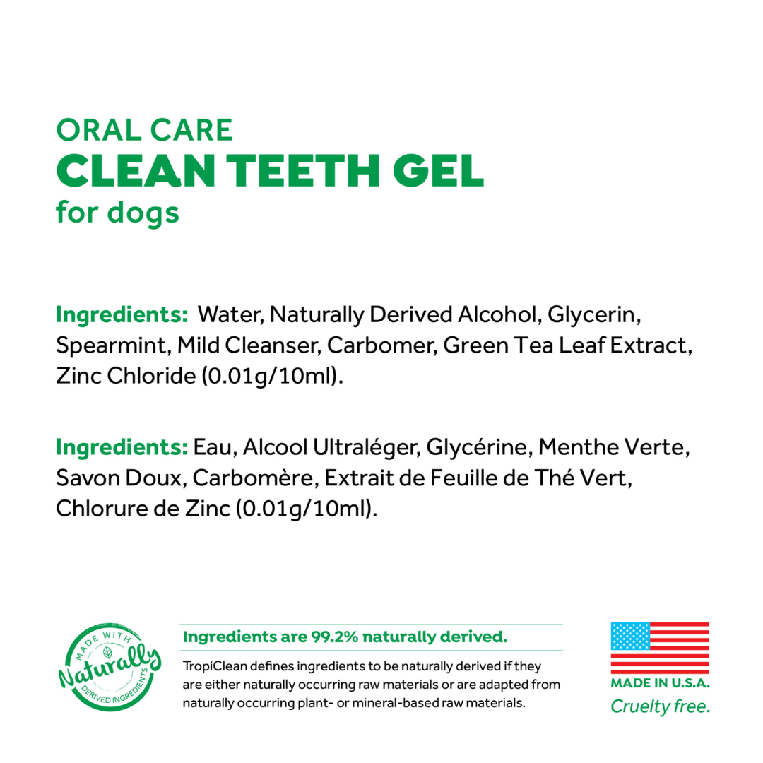 Tropiclean Dog Dental Care - Fresh Breath Oral Care Gel for Dogs
