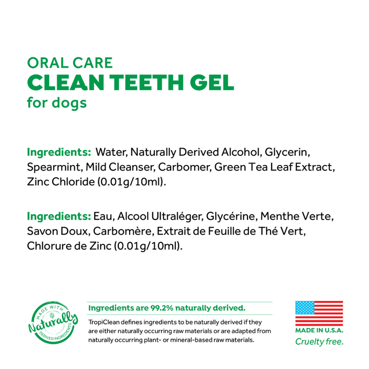 Tropiclean Dog Dental Care - Fresh Breath Oral Care Gel for Dogs
