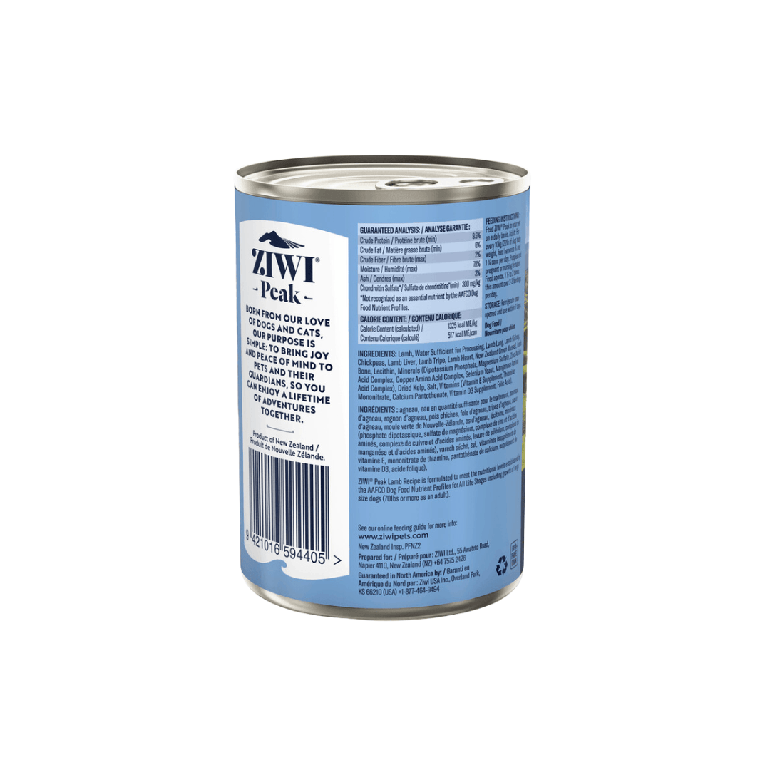 Ziwi Peak Wet Dog Food - New Zealand Lamb Recipe Canned