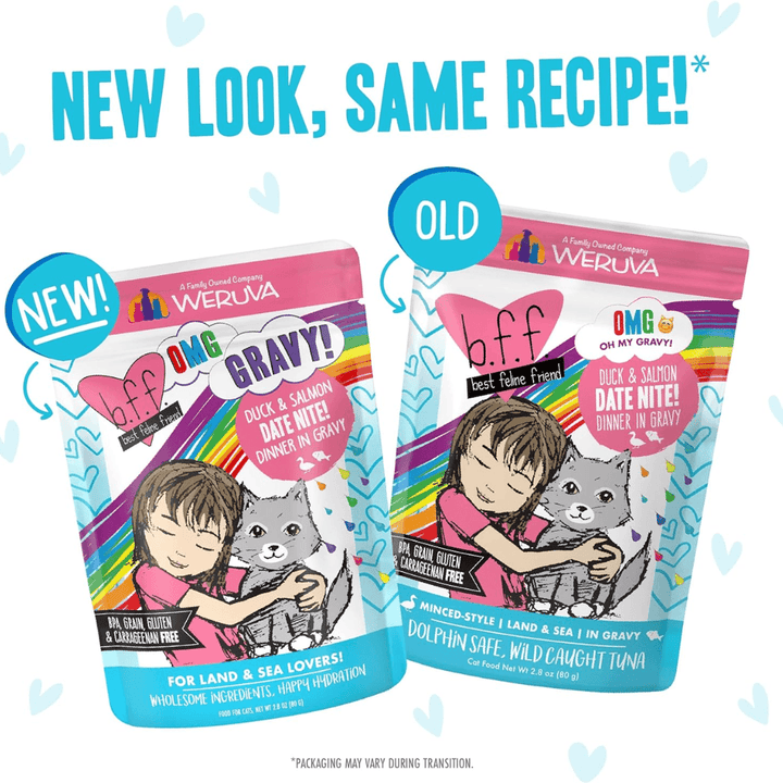 Weruva Cat Wet - BFF OMG Gravy Potluck O' Pouches Variety Pack