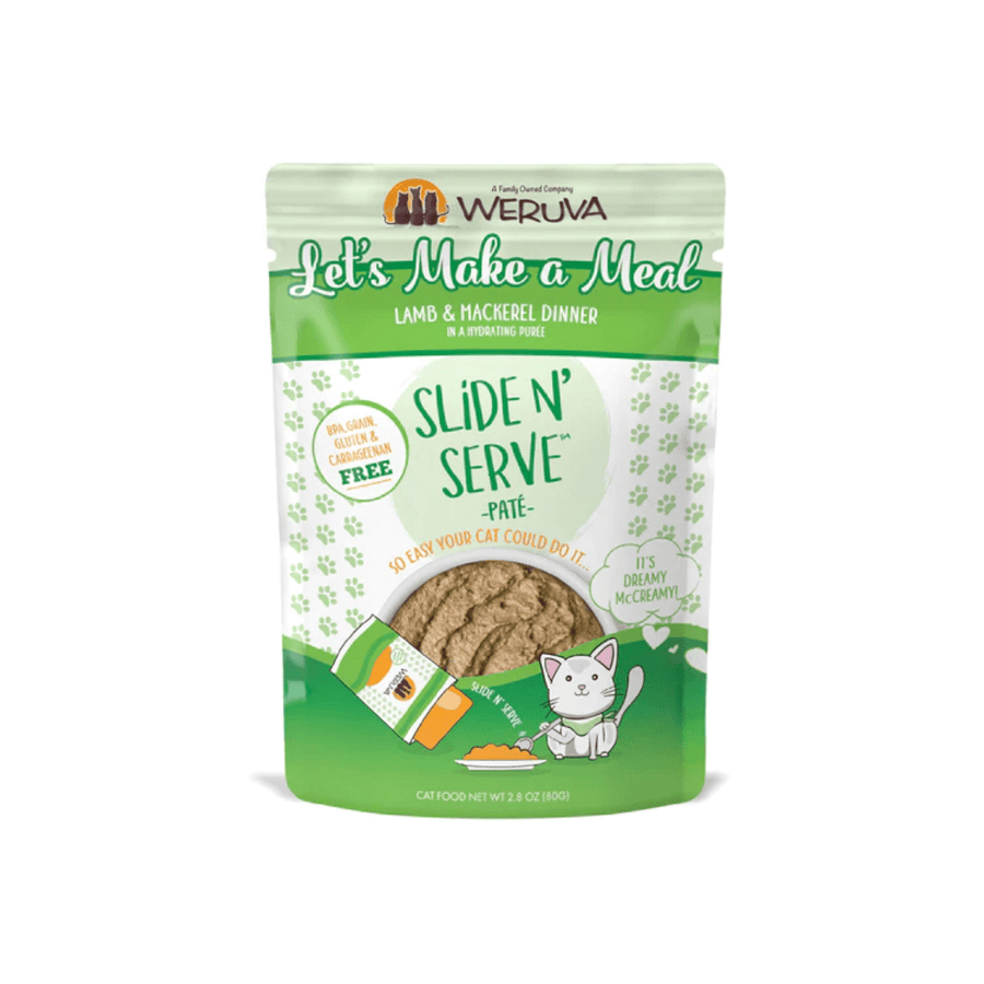 Weruva Cat Wet - Let's Make a Meal Lamb & Mackerel in a Hydrating Purée Pouch