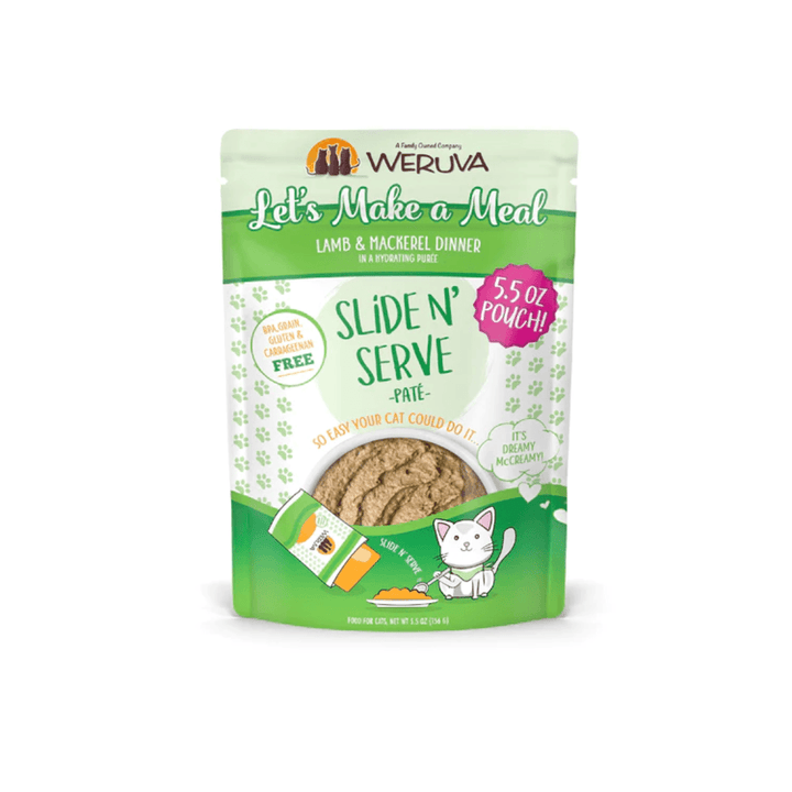 Weruva Cat Wet - Let's Make a Meal Lamb & Mackerel in a Hydrating Purée Pouch
