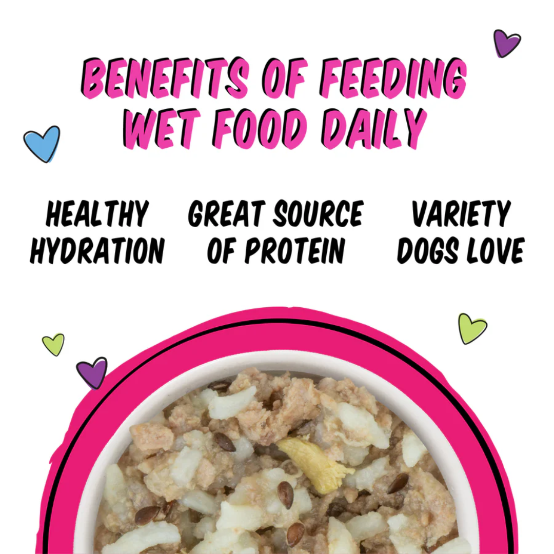 Weruva Wet Dog Food -BFF Best Fido Friend  I'm In Luck with a Side of Rice & Breast of Duck Cup