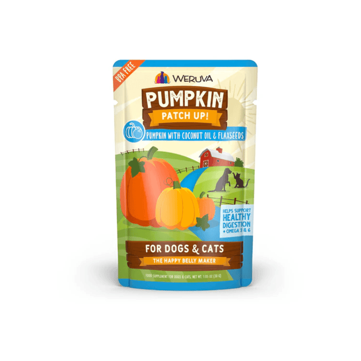 Weruva Dog and Cat Supplements - Pumpkin Patch Up Pumpkin with Coconut Oil & Flaxseeds Pouch