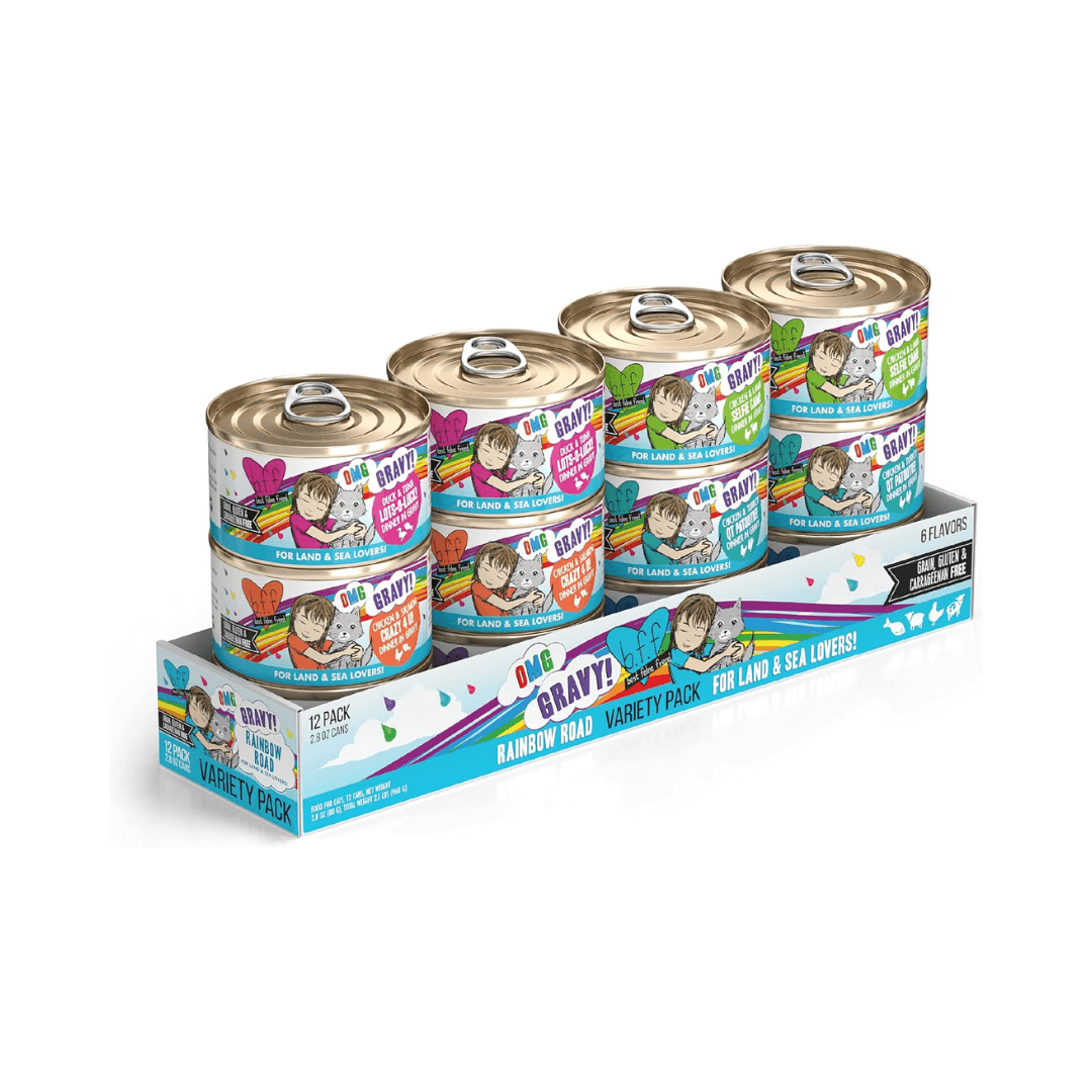 Weruva Wet Cat Food - BFF OMG Rainbow Road Assorted Variety Pack