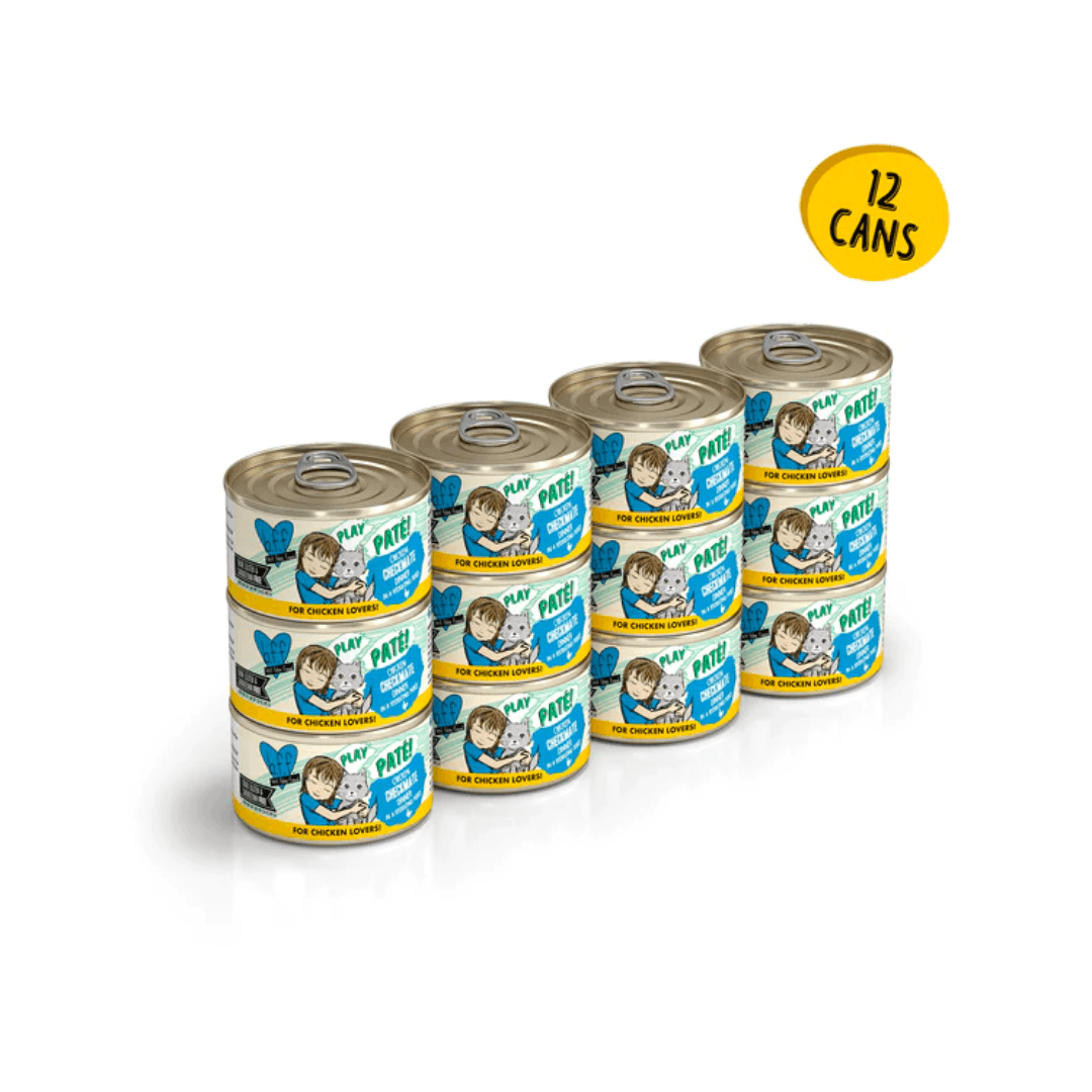 Weruva Wet Cat Food - BFF PLAY Paté Chicken Checkmate Chicken Dinner in a Hydrating Purée Canned