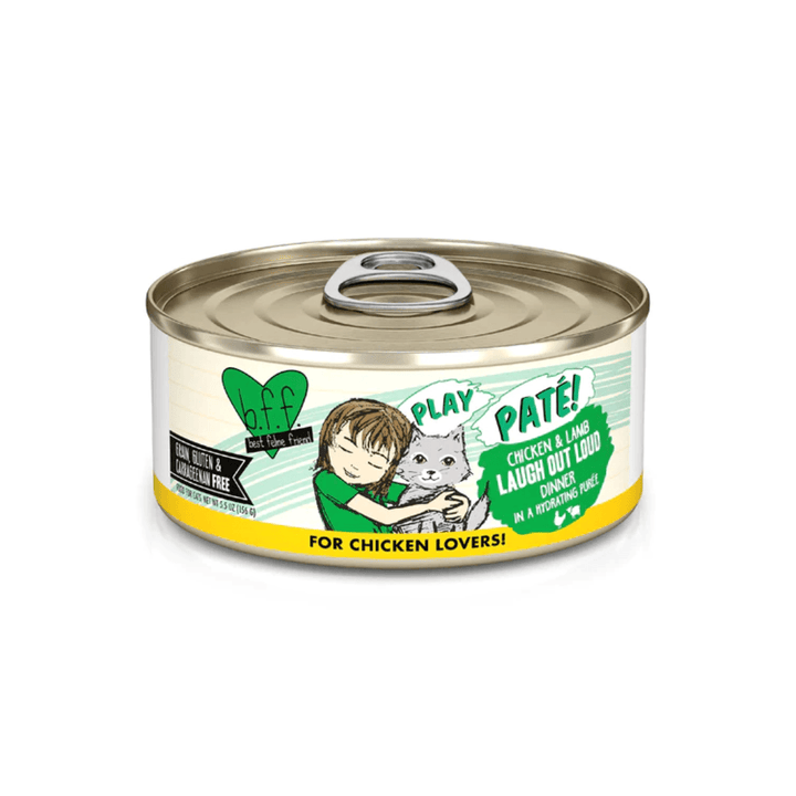 Weruva Wet Cat Food - BFF PLAY Paté Chicken & Lamb Laugh Out Loud in a Hydrating Purée Canned
