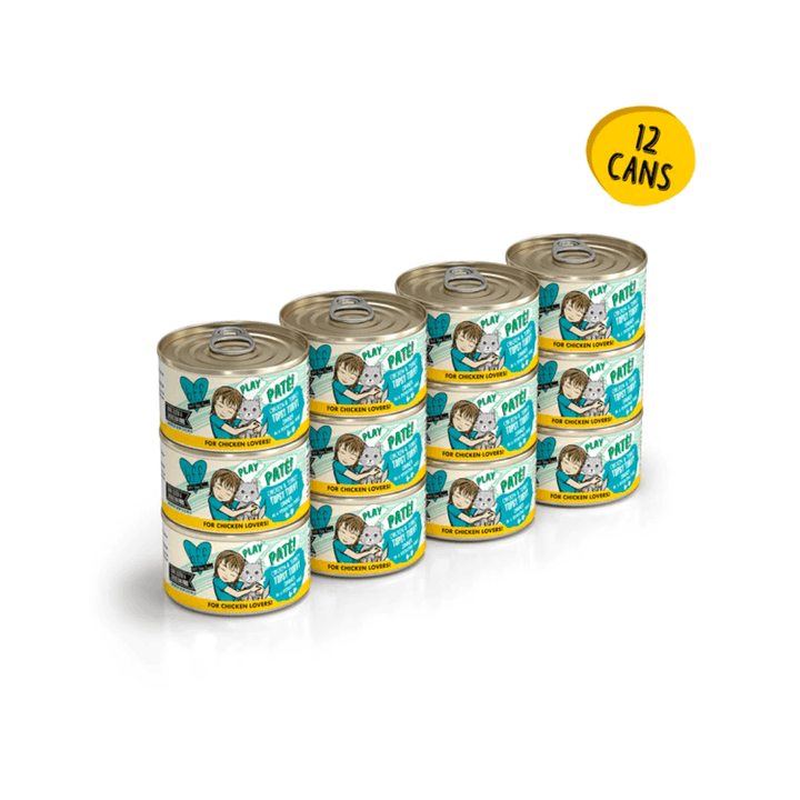 Weruva Wet Cat Food - BFF PLAY Paté Chicken & Turkey Topsy Turvy Chicken & Turkey Dinner in a Hydrating Purée Canned