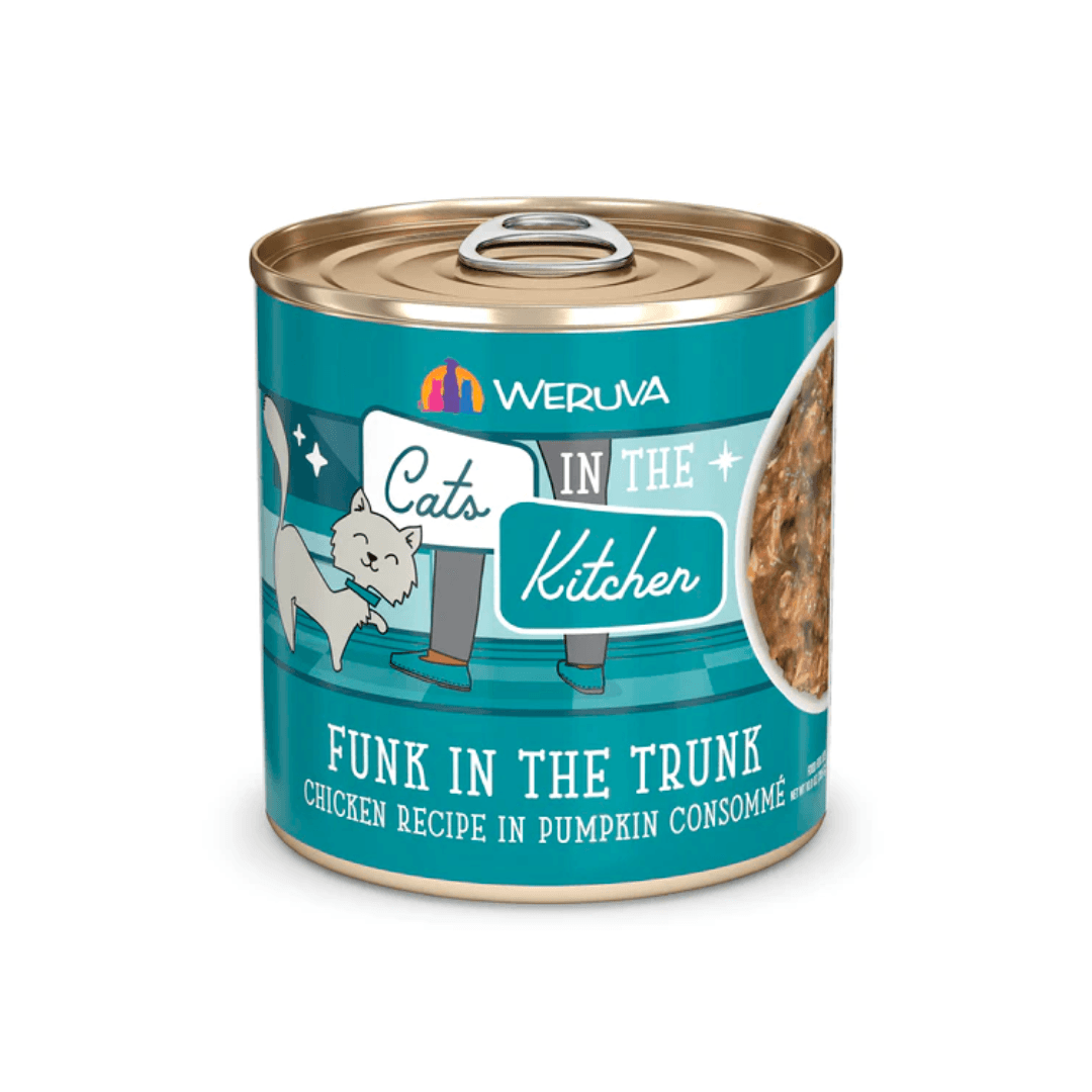 Weruva Wet Cat Food - Cats in the Kitchen Funk in the Trunk Chicken Recipe in Pumpkin Consommé Canned