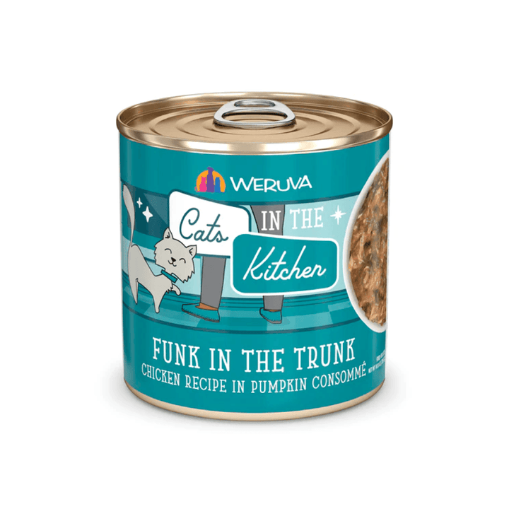 Weruva Wet Cat Food - Cats in the Kitchen Funk in the Trunk Chicken Recipe in Pumpkin Consommé Canned