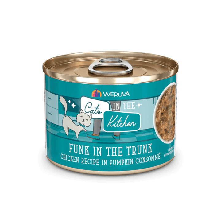 Weruva Wet Cat Food - Cats in the Kitchen Funk in the Trunk Chicken Recipe in Pumpkin Consommé Canned