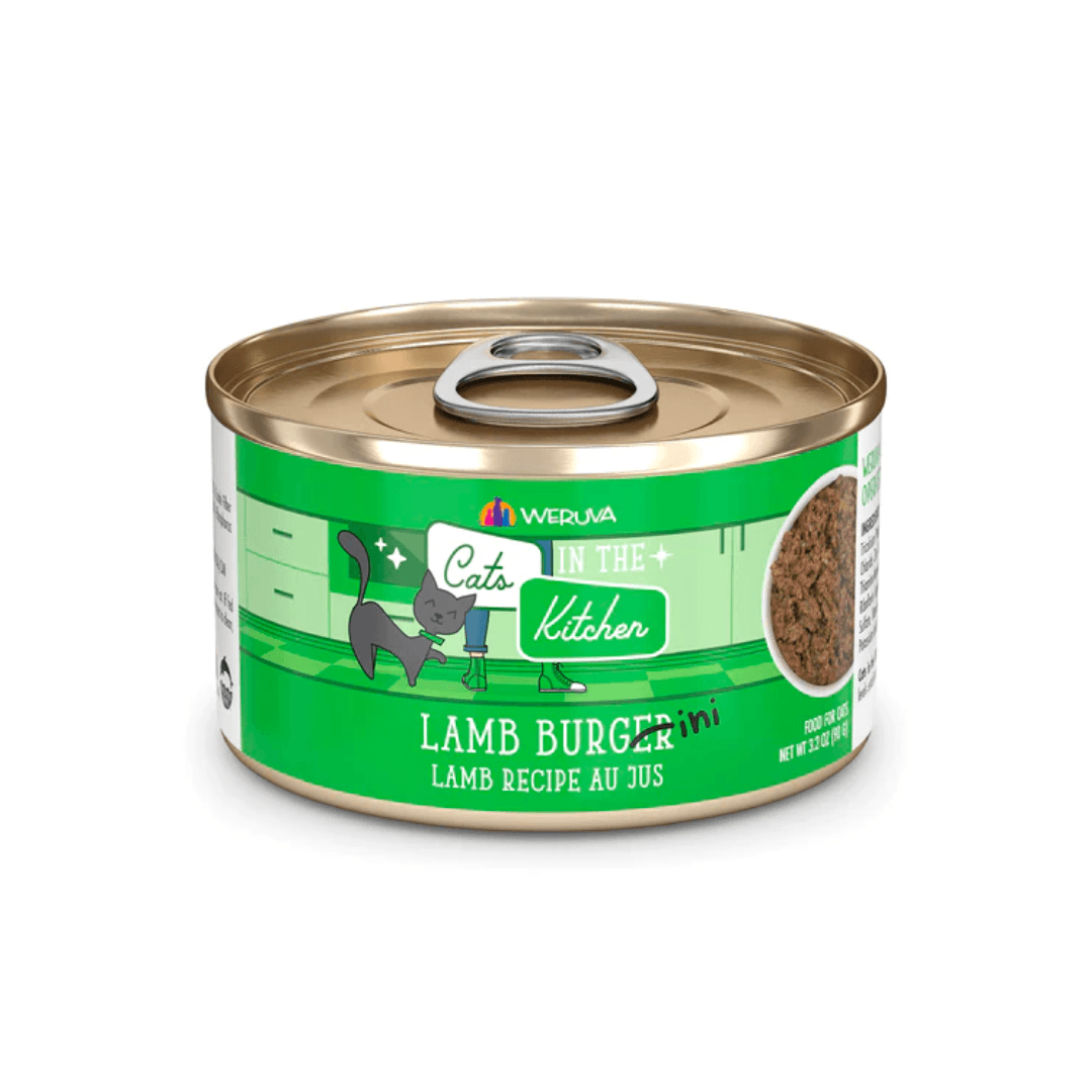 Weruva Wet Cat Food - Cats in the Kitchen Lamb Burger-ini Lamb Recipe Au Jus Canned