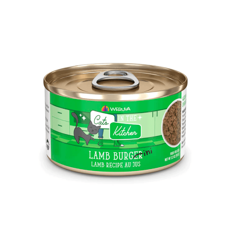 Weruva Wet Cat Food - Cats in the Kitchen Lamb Burger-ini Lamb Recipe Au Jus Canned