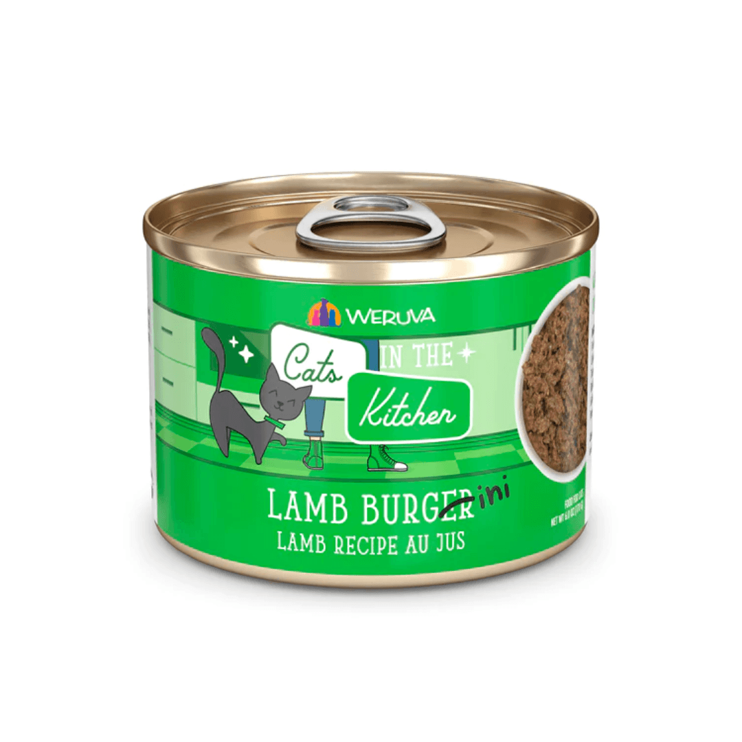 Weruva Wet Cat Food - Cats in the Kitchen Lamb Burger-ini Lamb Recipe Au Jus Canned