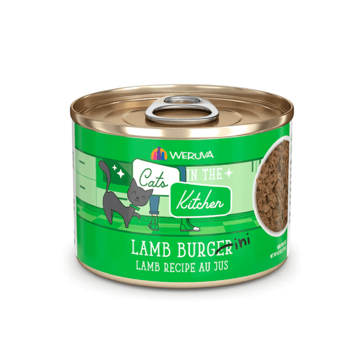Weruva Wet Cat Food - Cats in the Kitchen Lamb Burger-ini Lamb Recipe Au Jus Canned
