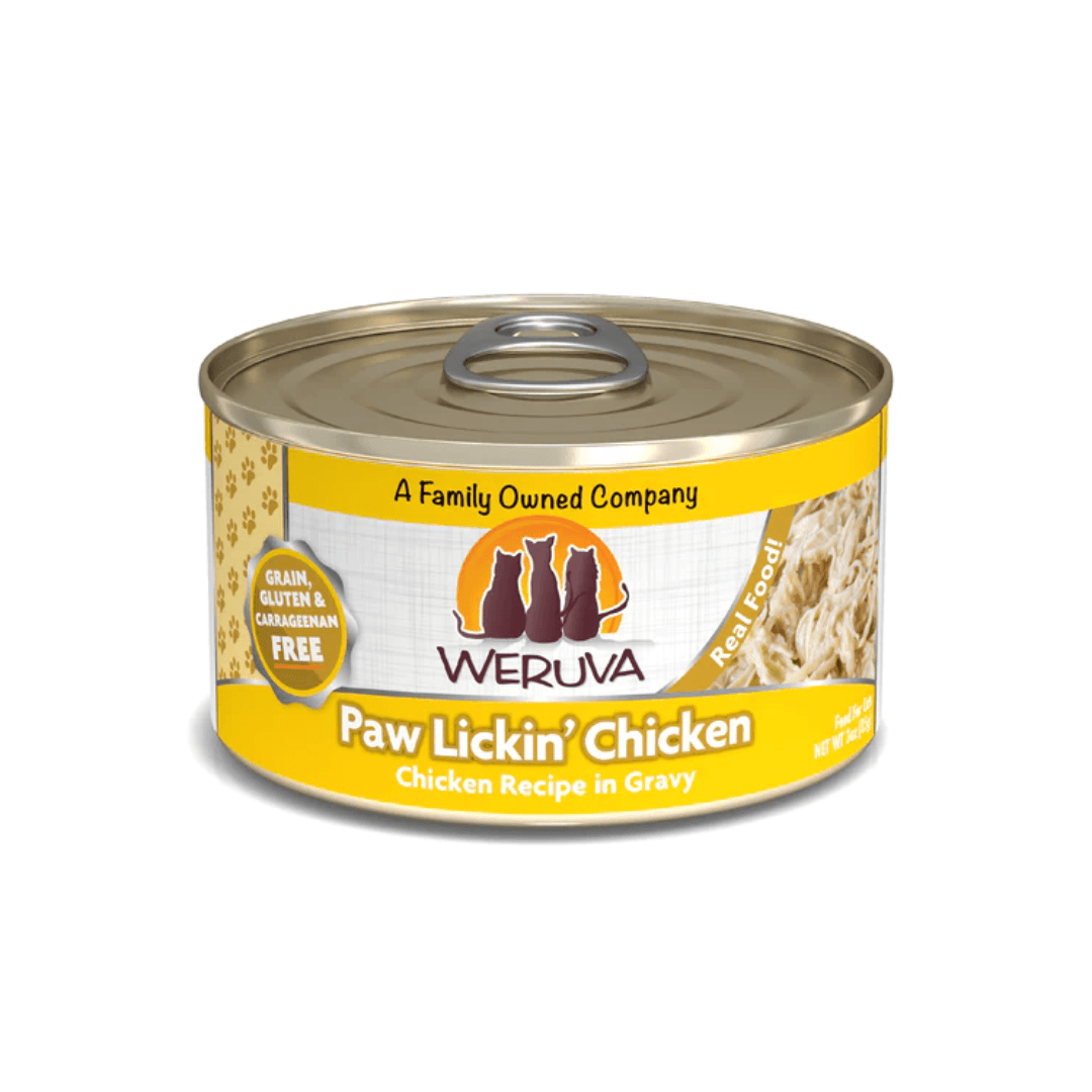 Weruva Wet Cat Food - Weruva Classic Cat Paw Lickin' Chicken Chicken Recipe in Gravy Canned