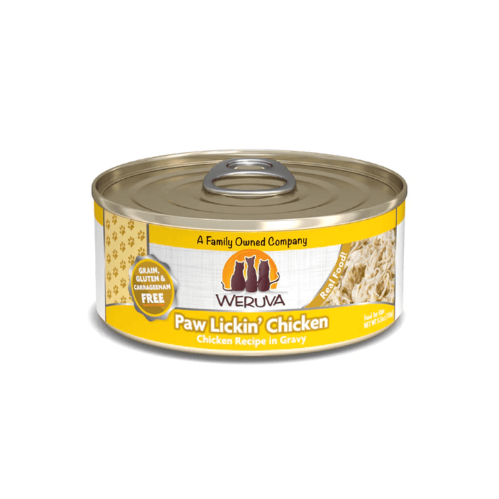 Weruva Wet Cat Food - Weruva Classic Cat Paw Lickin' Chicken Chicken Recipe in Gravy Canned