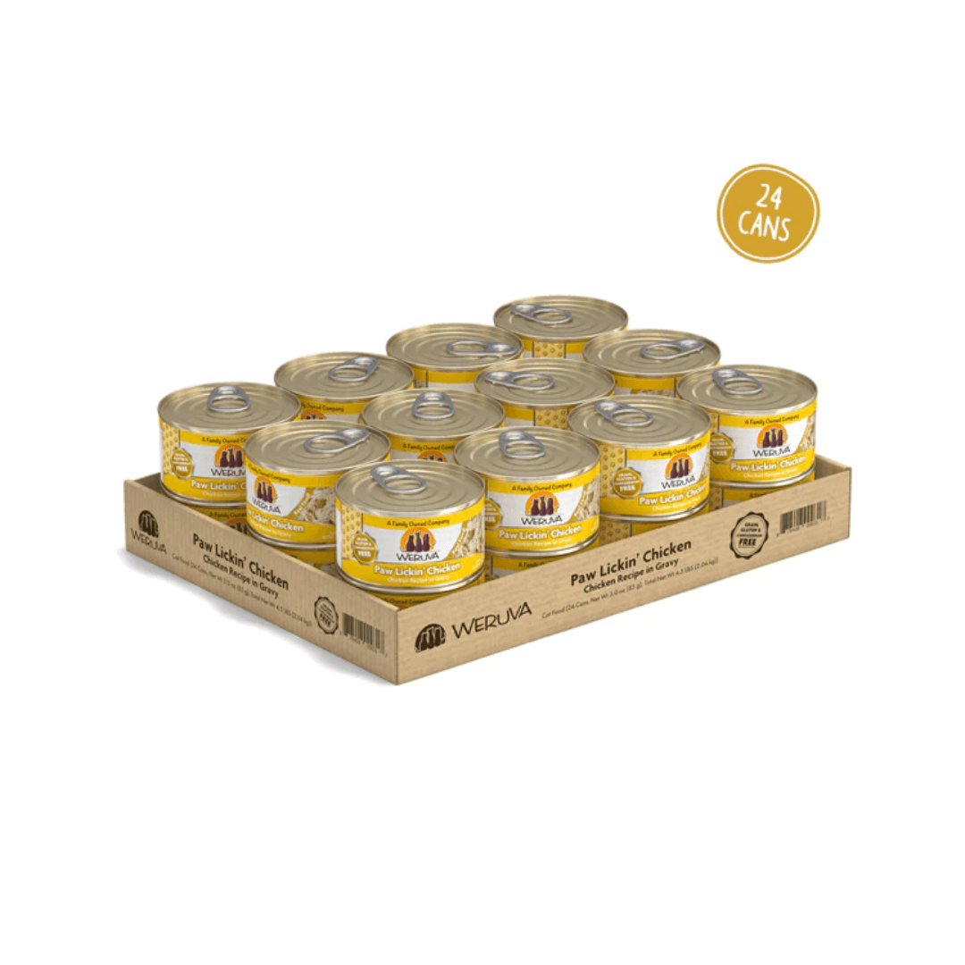 Weruva Wet Cat Food - Weruva Classic Cat Paw Lickin' Chicken Chicken Recipe in Gravy Canned