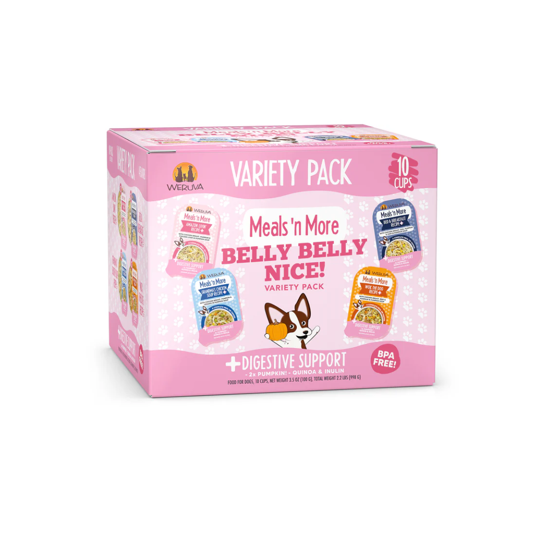 Weruva Wet Dog Food - Weruva Meals 'n More Belly Belly Nice! Digestive Support Variety Pack