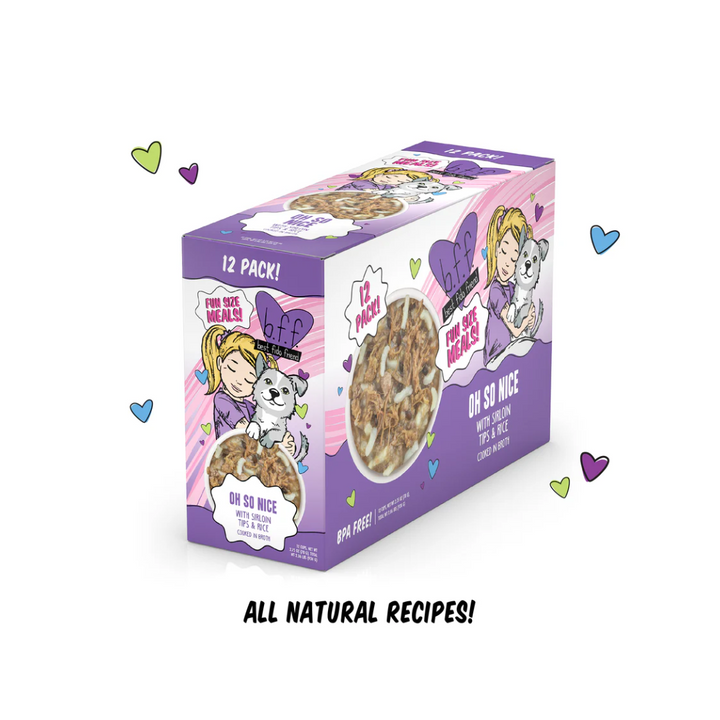 Weruva Wet Dog Food -BFF Best Fido Friend  Oh So Nice with Sirloin Tips & Rice Cup