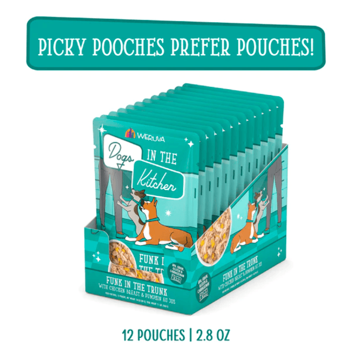 Weruva Wet Dog Food - Dogs in the Kitchen  Funk in the Trunk with Chicken Breast & Pumpkin Au Jus Pouch