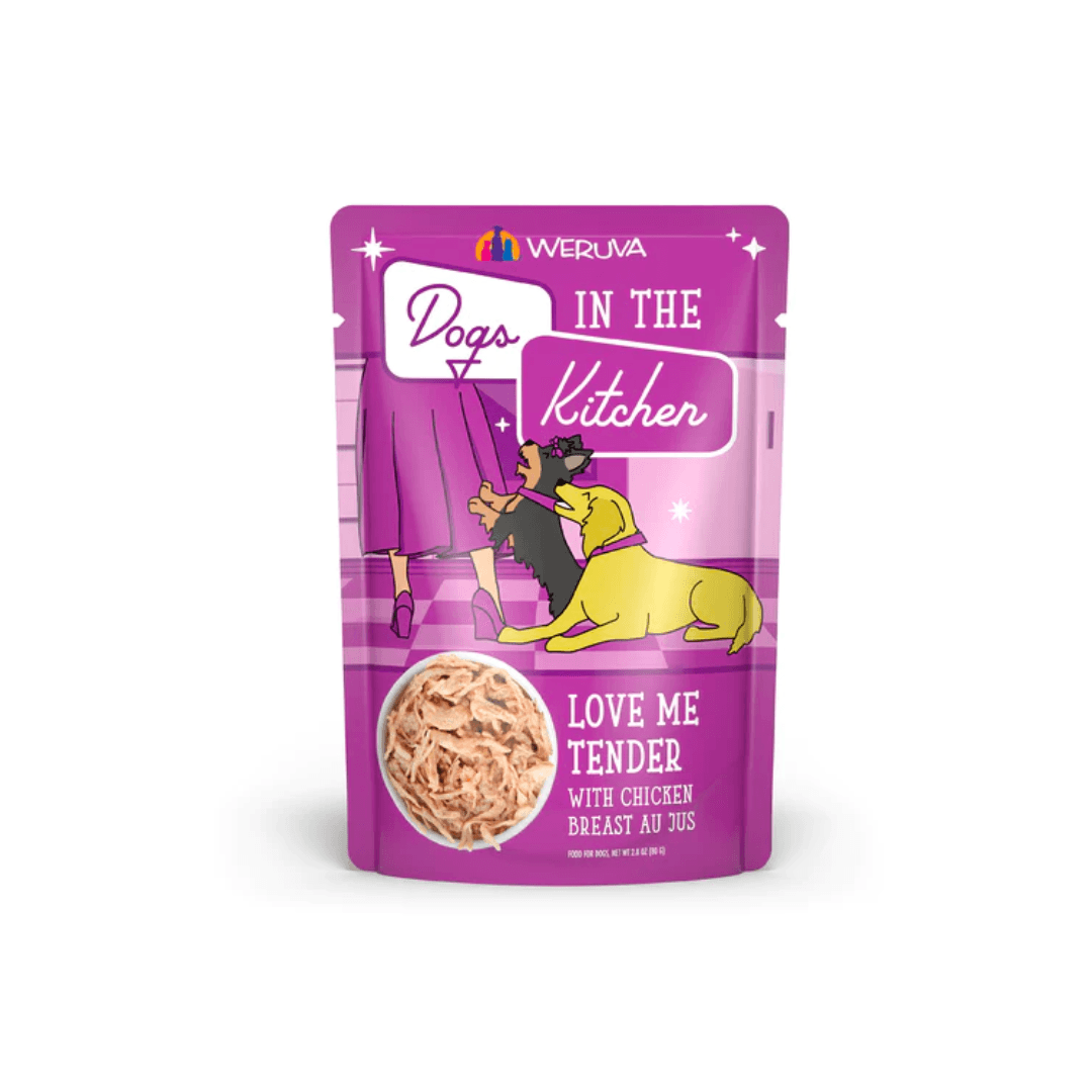 Weruva Wet Dog Food - Dogs in the Kitchen  Love Me Tender with Chicken Breast Au Jus Pouch