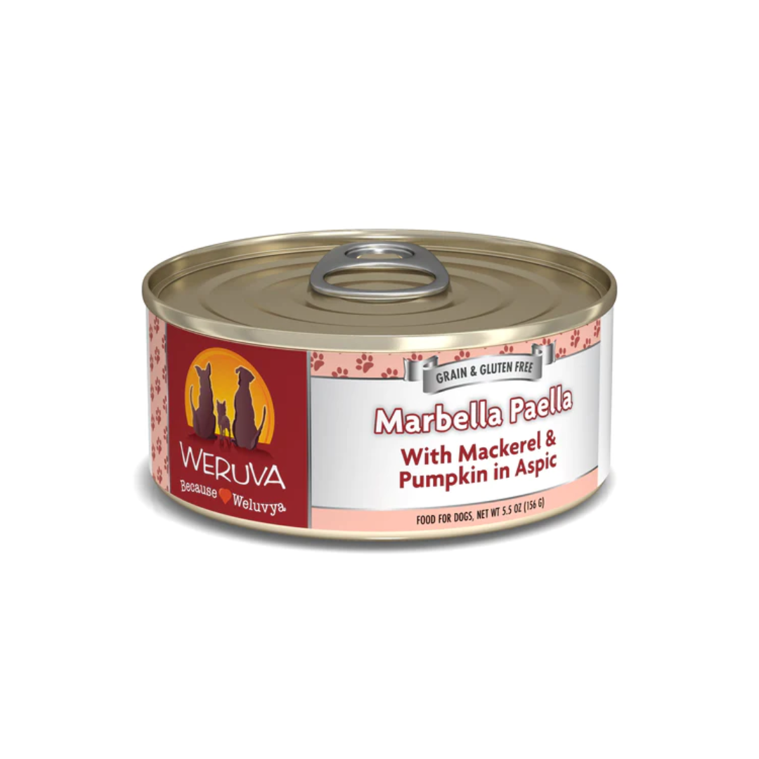 Weruva Wet Dog Food - Marbella Paella with Mackerel & Pumpkin in Aspic Canned