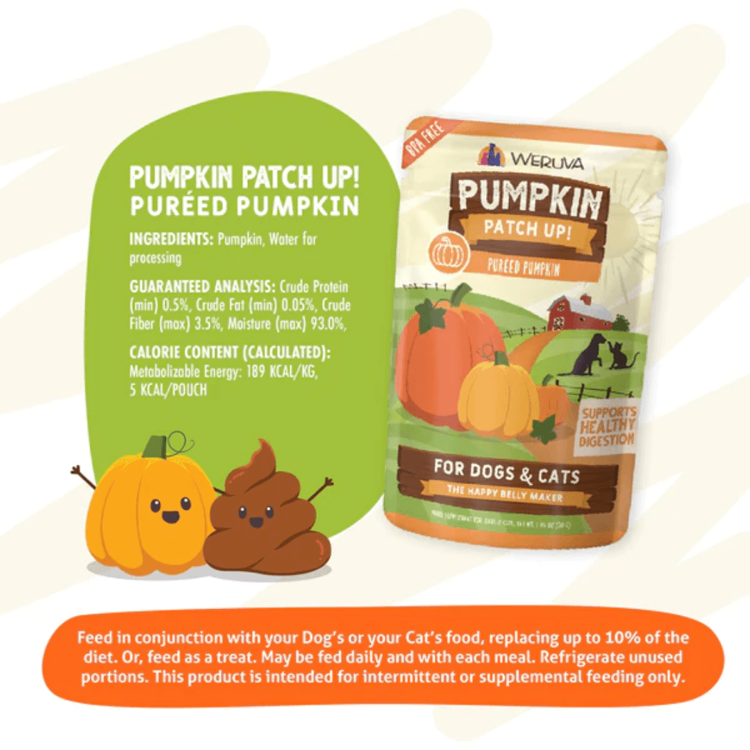 Weruva Wet Dog and Cat Supplements - Pumpkin Patch Up Pureed Pumpkin Pouch