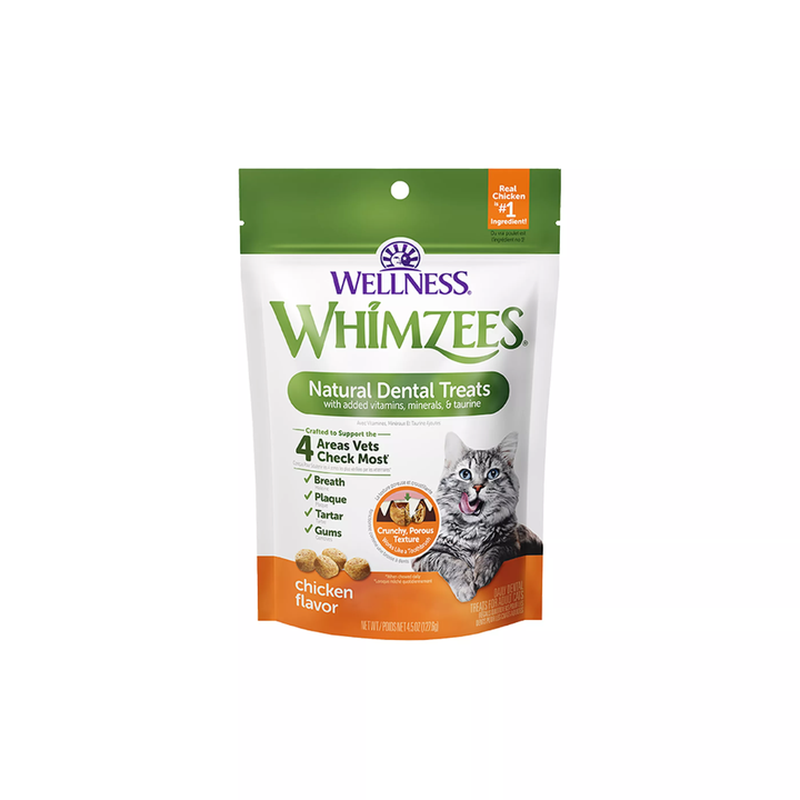 Whimzees Cat Treats - Natural Dental Treats Chicken