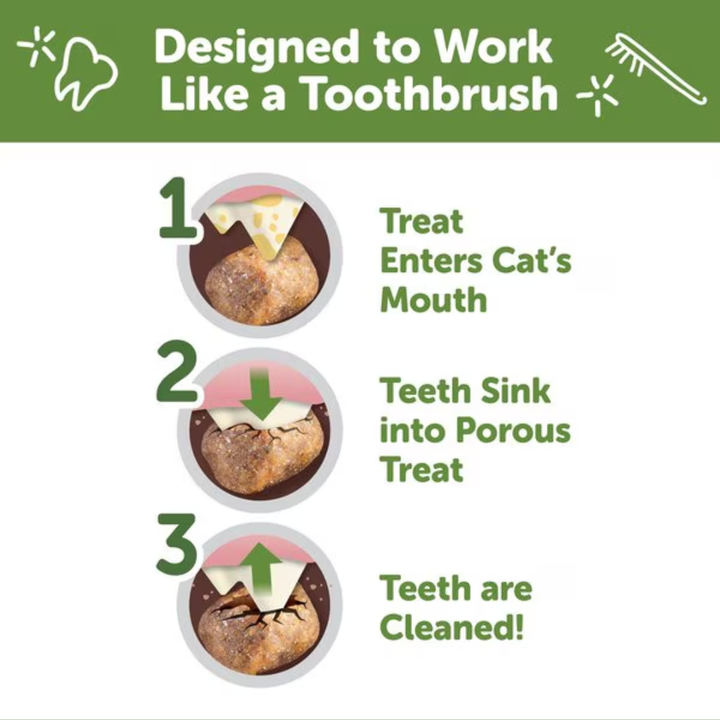 Whimzees Cat Treats - Natural Dental Treats Chicken & Salmon