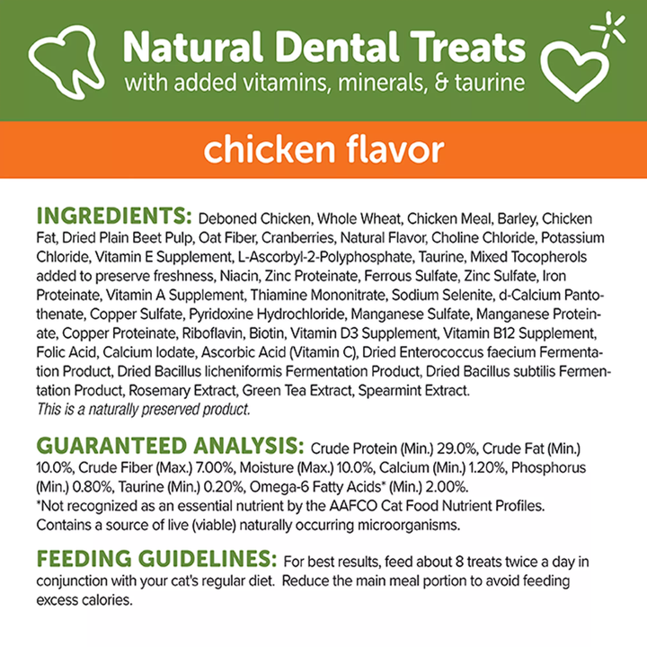Whimzees Cat Treats - Natural Dental Treats Chicken