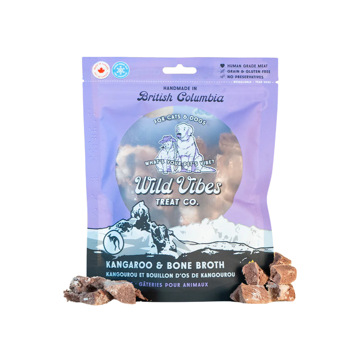 Wild Vibes Freeze-Dried Dog and Cat Treats - Kangaroo & Bone Broth