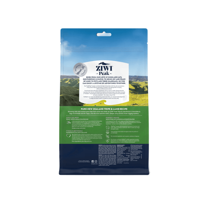 ZIWI Peak Air-Dried Dog Food - New Zealand Tripe & Lamb Recipe