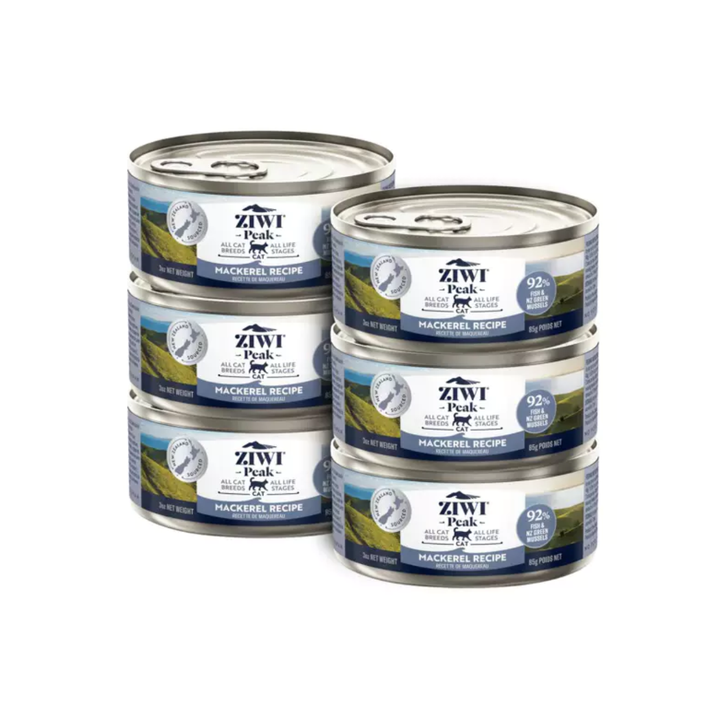 ZIWI Peak Wet Cat Food - New Zealand Mackerel & Lamb Recipe Canned