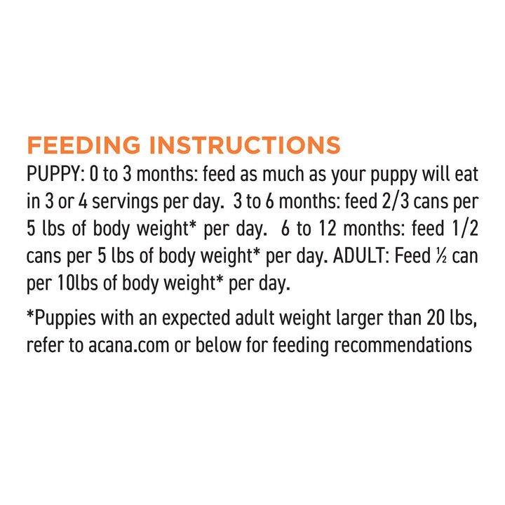 Acana Wet Dog Food - Premium Pate Puppy Recipe in Bone Broth Canned - Toronto Pets